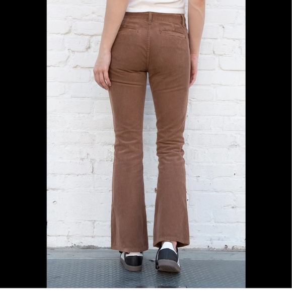 Aliyah Brown Corduroy Flare Pants 